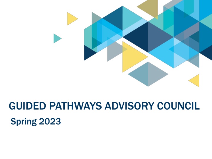 guided pathways advisory council