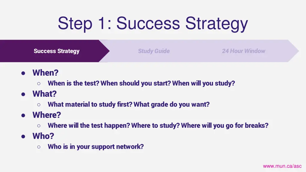 step 1 success strategy