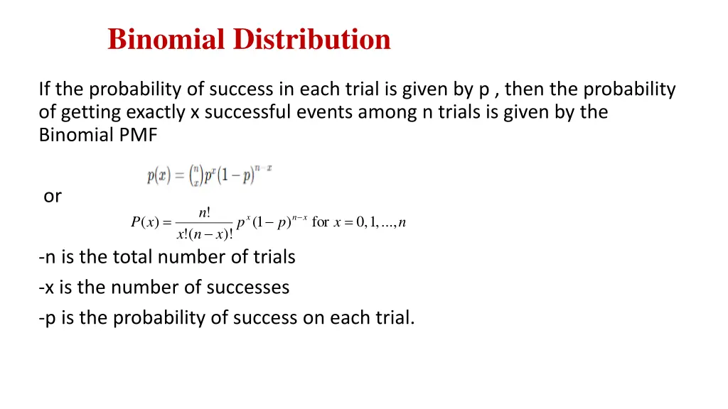 binomial distribution