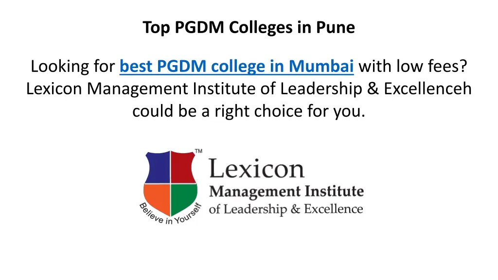 top pgdm colleges in pune 1