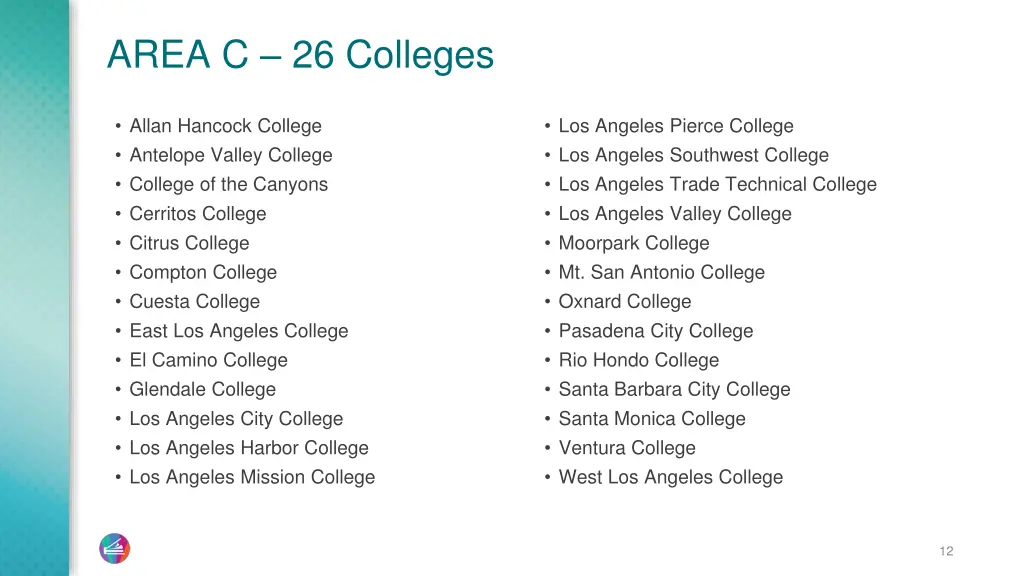 area c 26 colleges