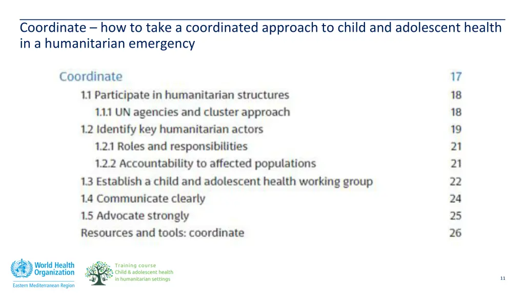 coordinate how to take a coordinated approach