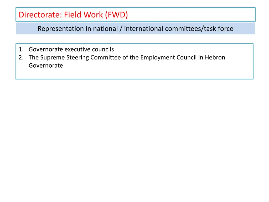 directorate field work fwd 3