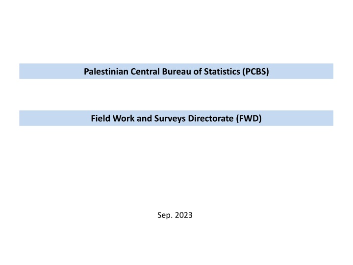 palestinian central bureau of statistics pcbs