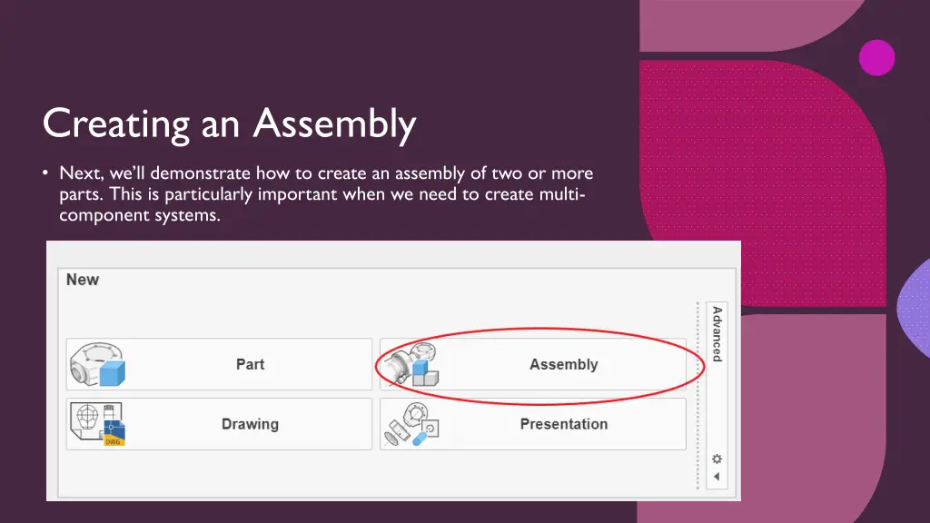 creating an assembly