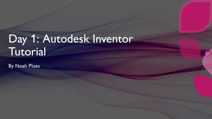 day 1 autodesk inventor tutorial