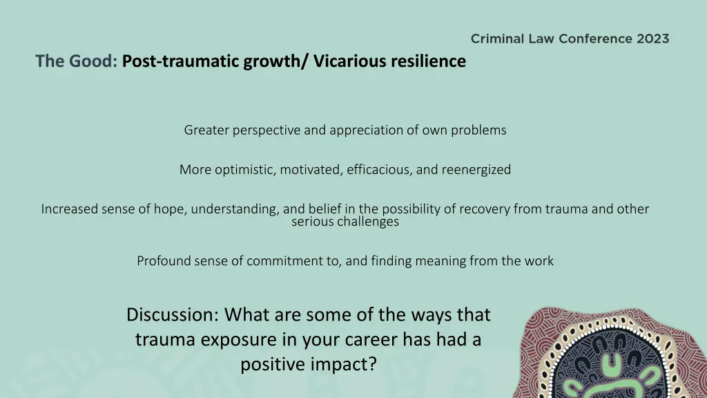 the good post traumatic growth vicarious