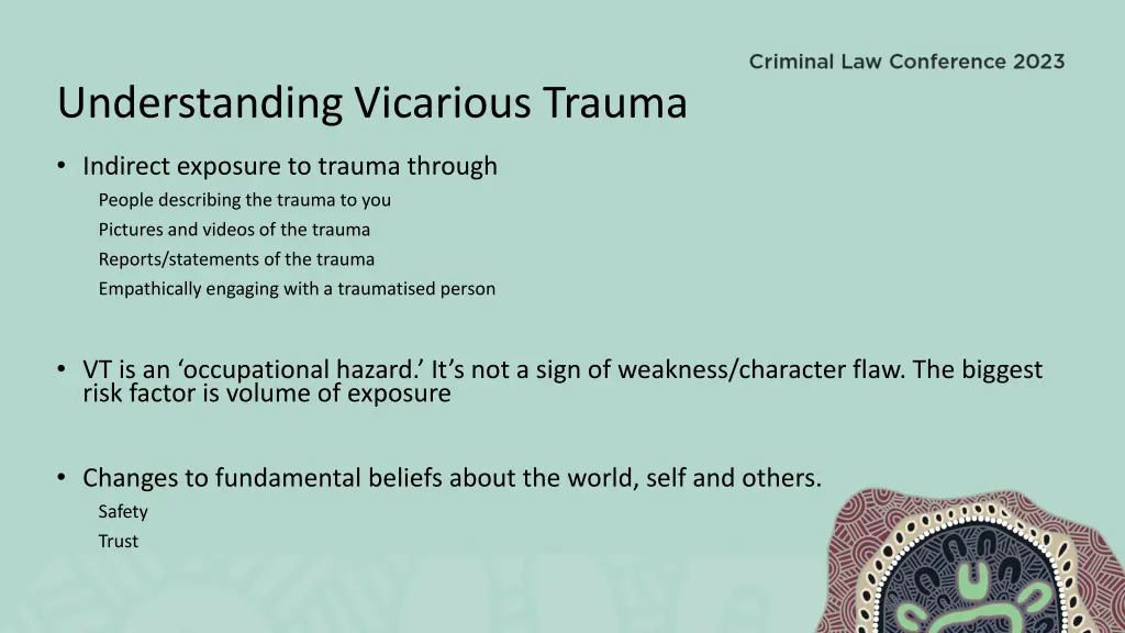 understanding vicarious trauma