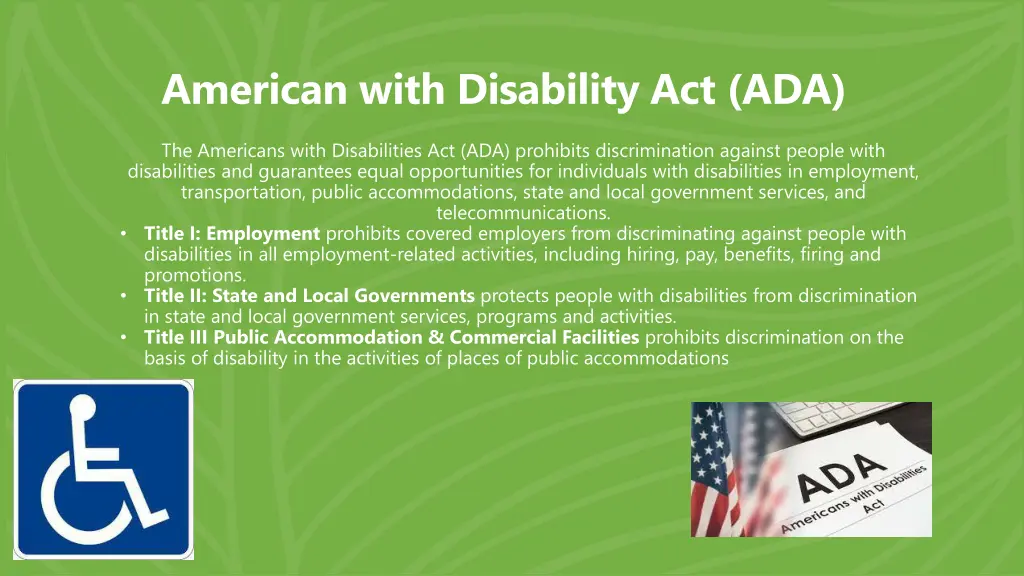american with disability act ada