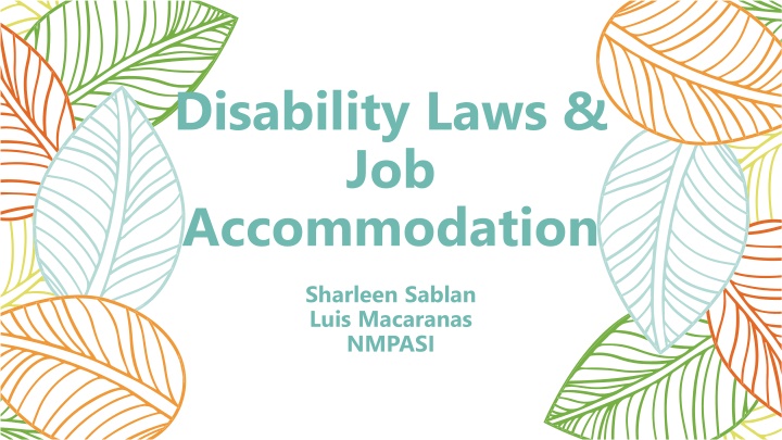 disability laws job accommodation