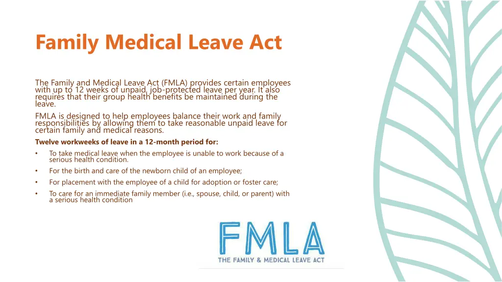 family medical leave act