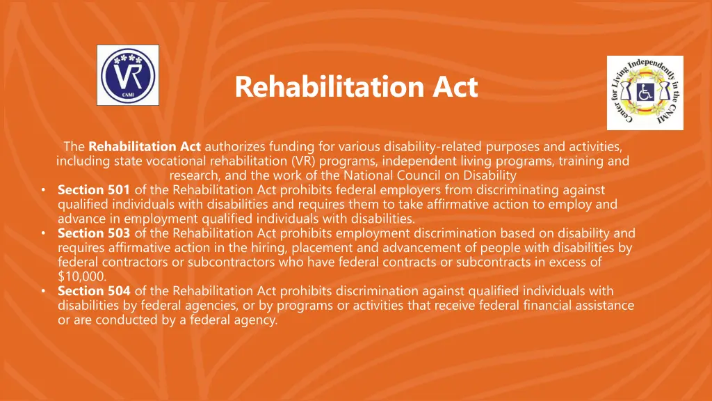 rehabilitation act