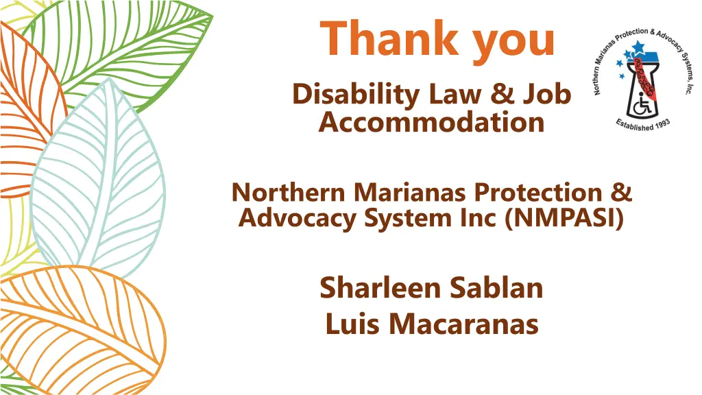 thank you disability law job accommodation