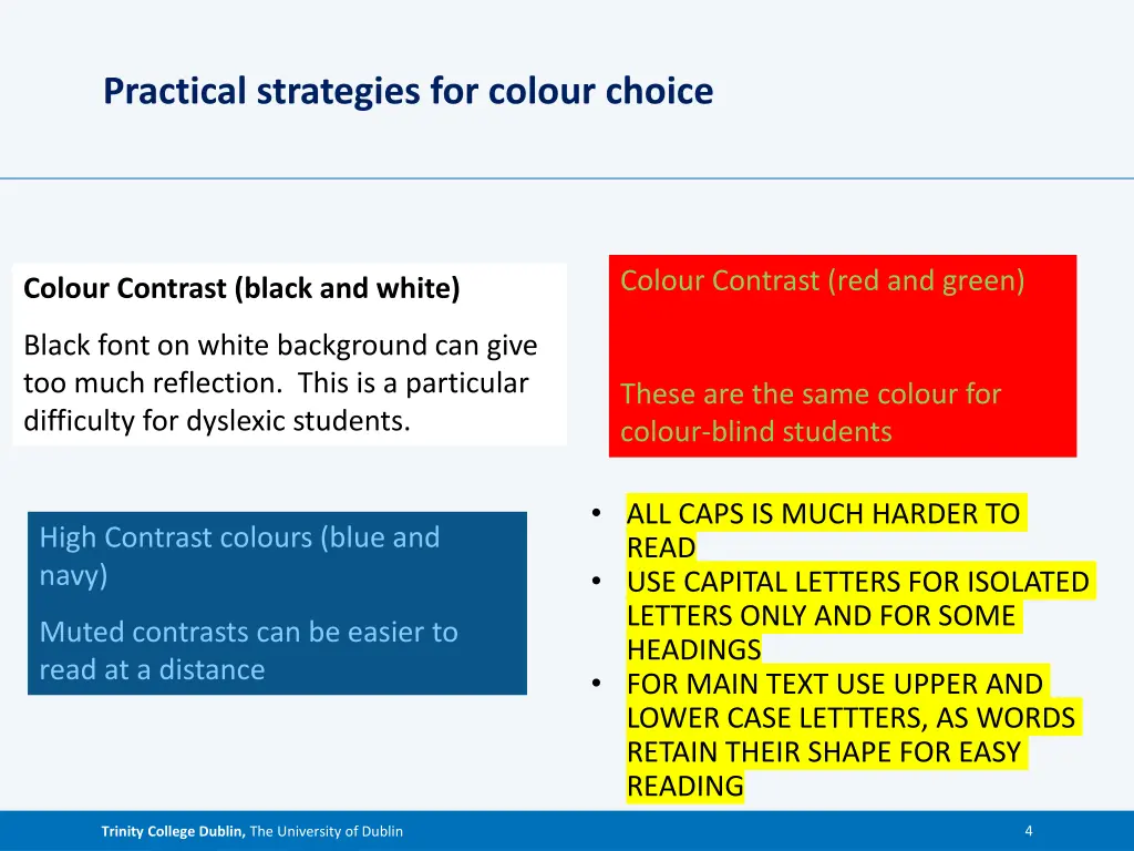 practical strategies for colour choice