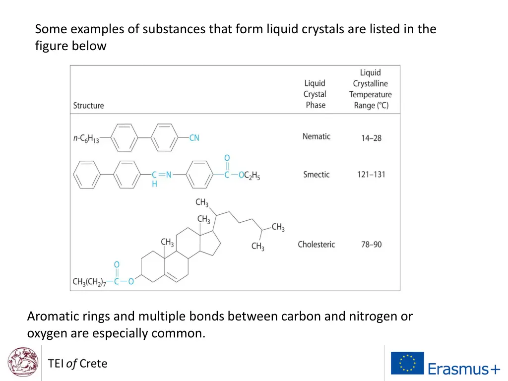 some examples of substances that form liquid