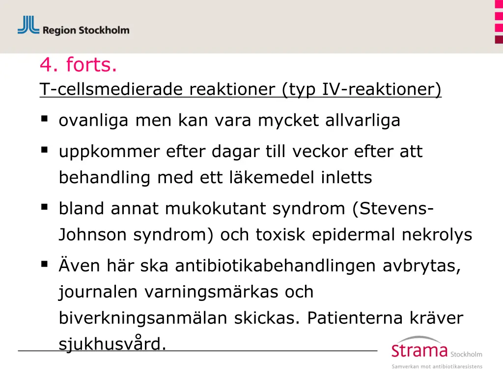 4 forts t cellsmedierade reaktioner