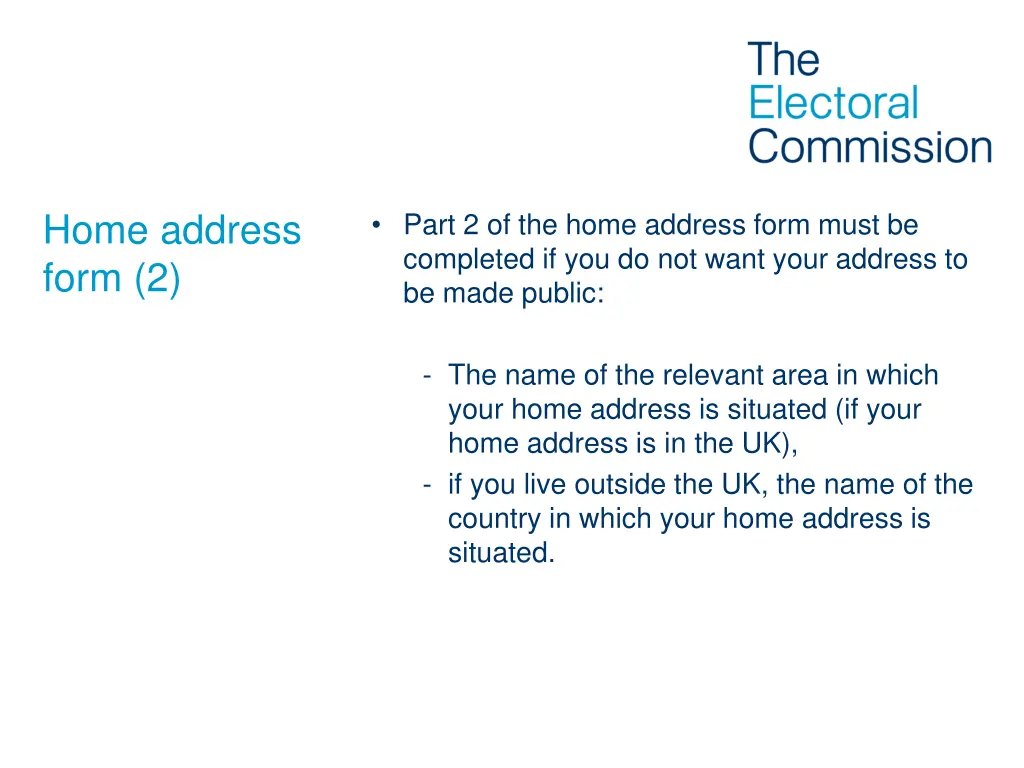 home address form 2