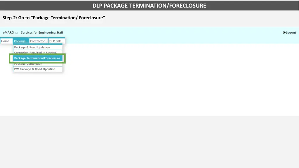 dlp package termination foreclosure 2