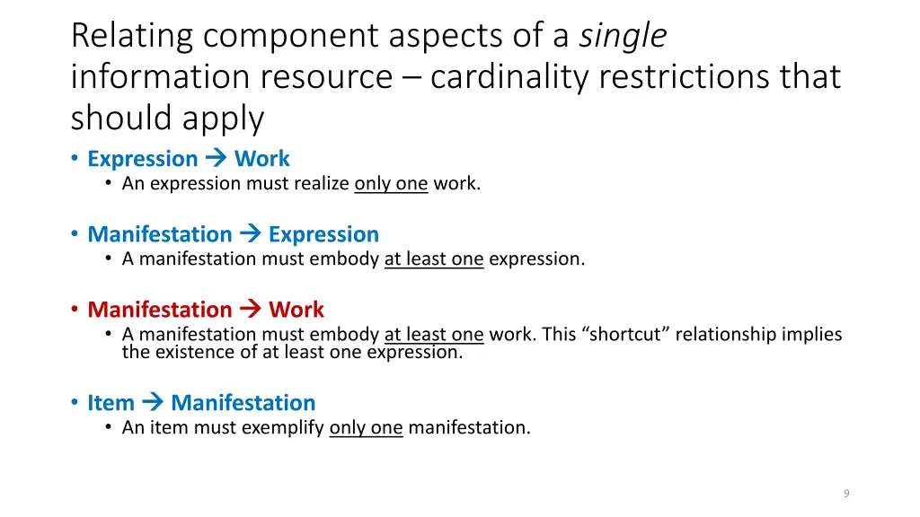 relating component aspects of a single