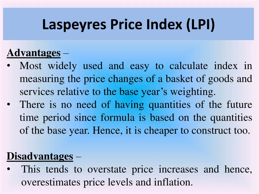 laspeyres price index lpi 3