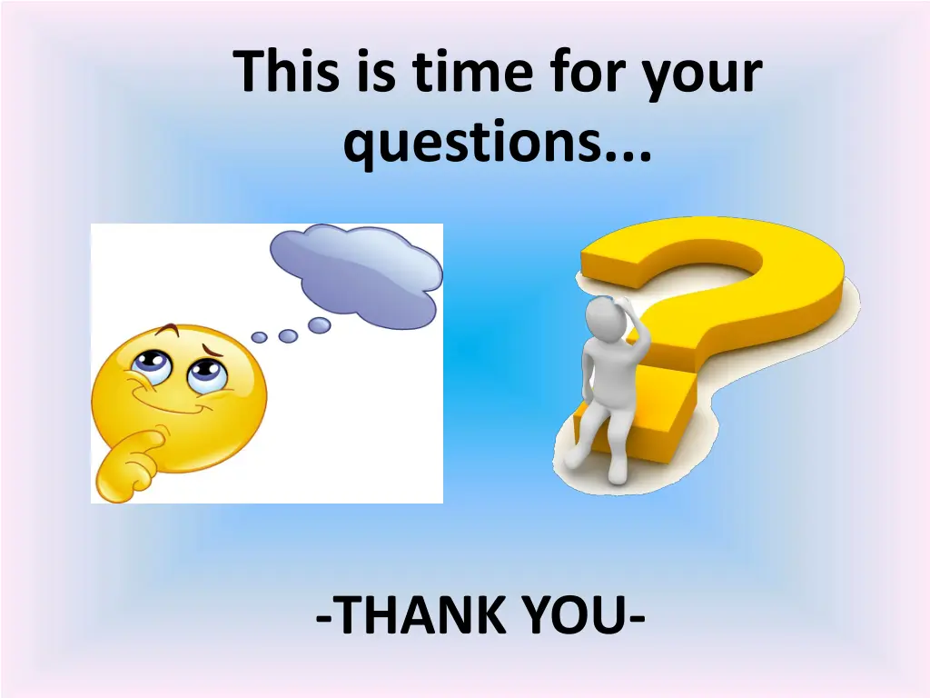 this is time for your questions