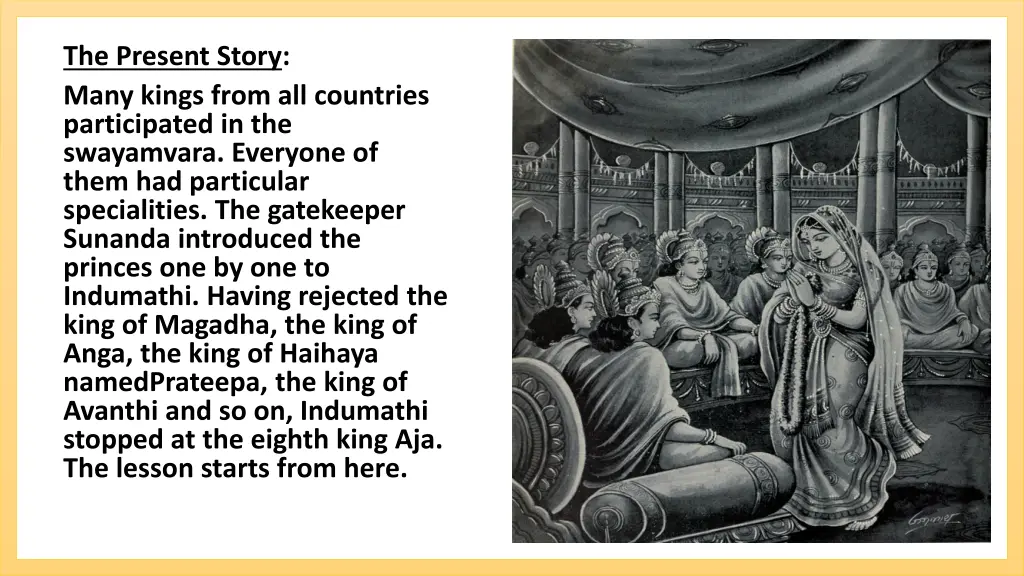 the present story many kings from all countries