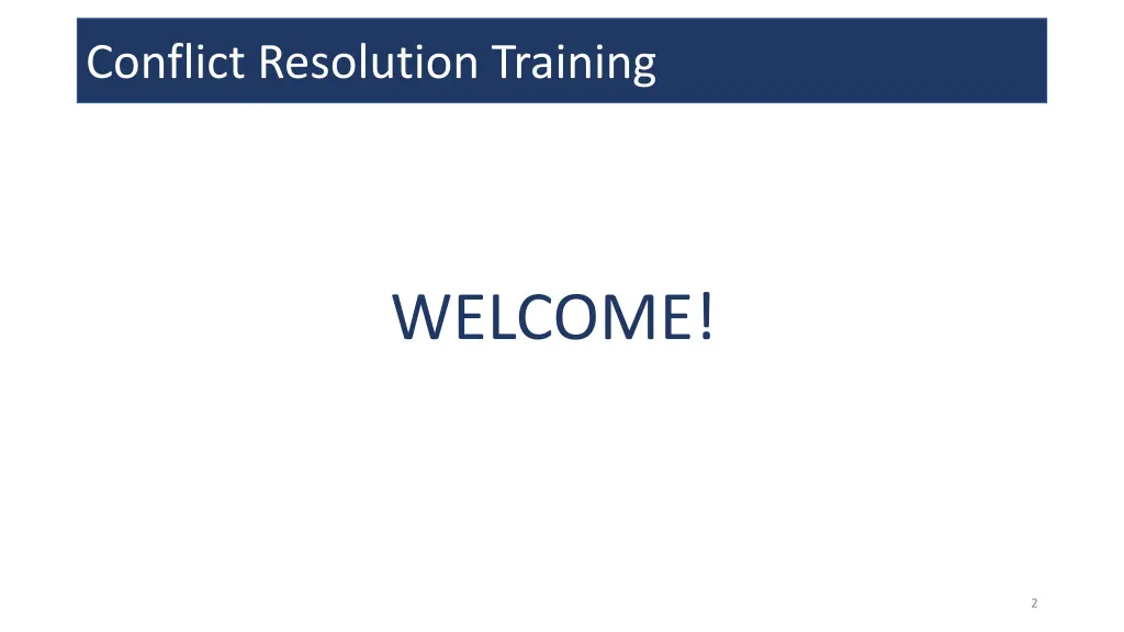 conflict resolution training 1