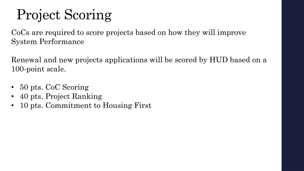 project scoring