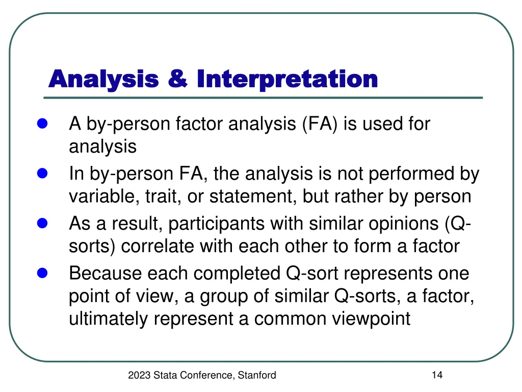 analysis interpretation analysis interpretation