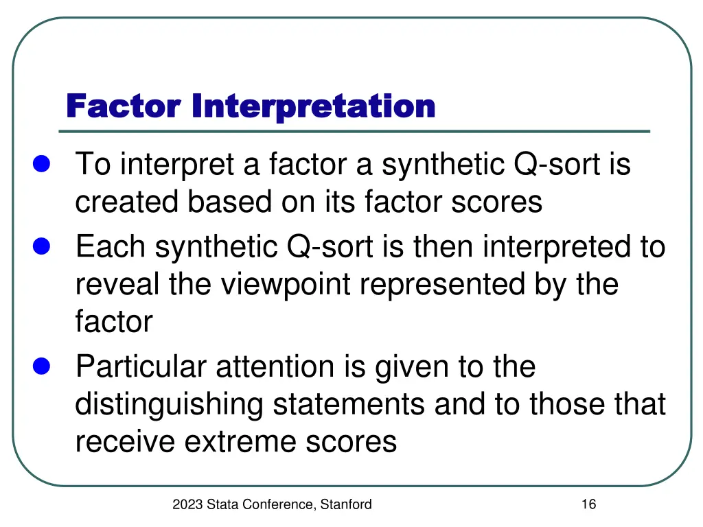 factor interpretation factor interpretation