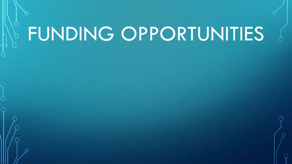 funding opportunities