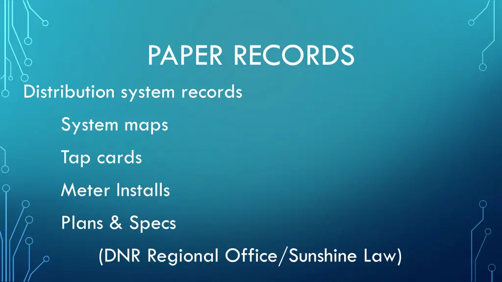 paper records