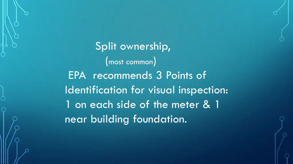 split ownership most common epa recommends