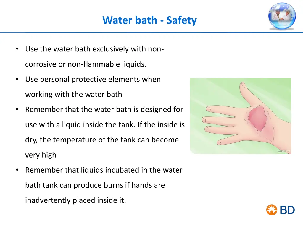 water bath safety