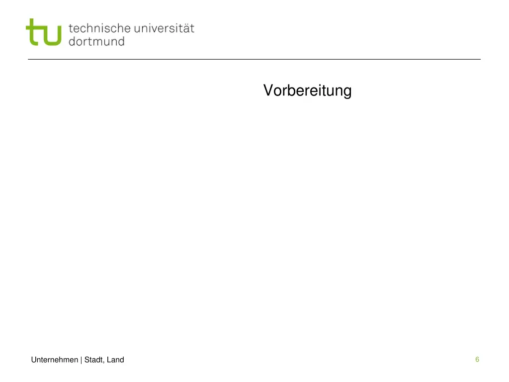 vorbereitung