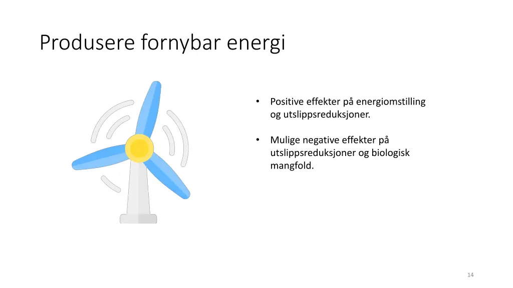 produsere fornybar energi