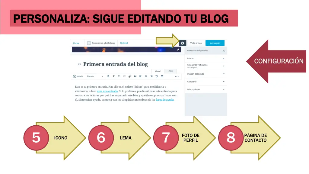 personaliza sigue editando tu blog personaliza