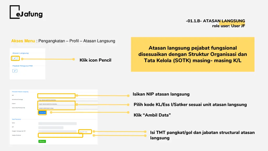 01 1 b atasan langsung role user user jf 1