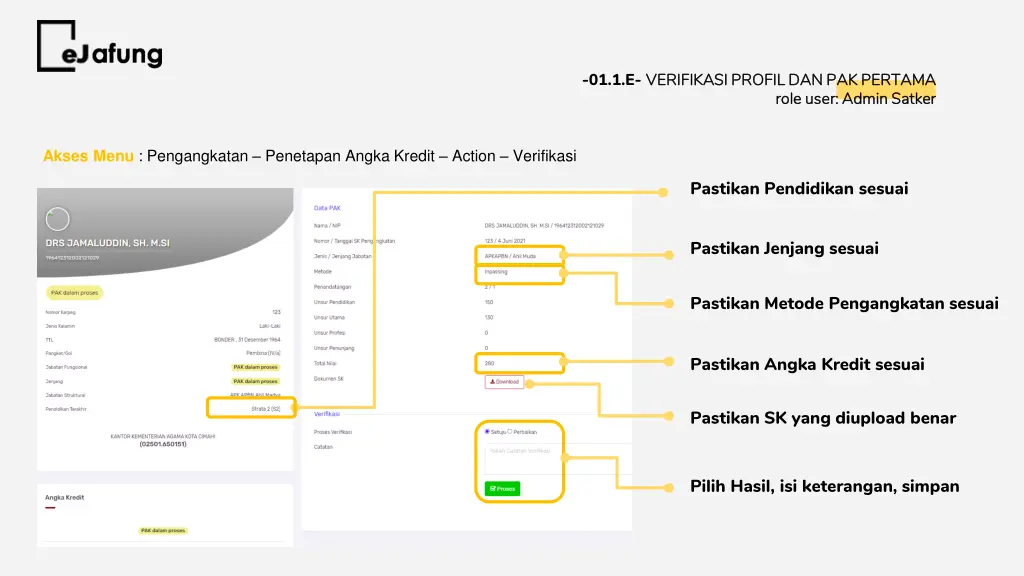 01 1 e verifikasi profil dan pak pertama 2