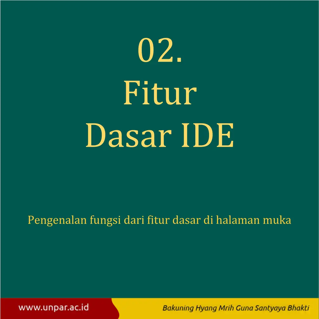 02 fitur dasar ide