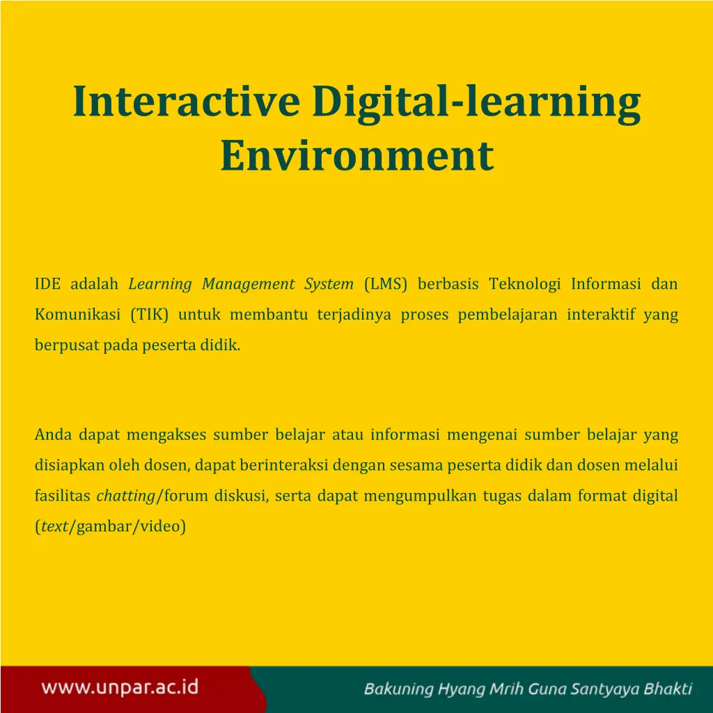 interactive digital learning environment