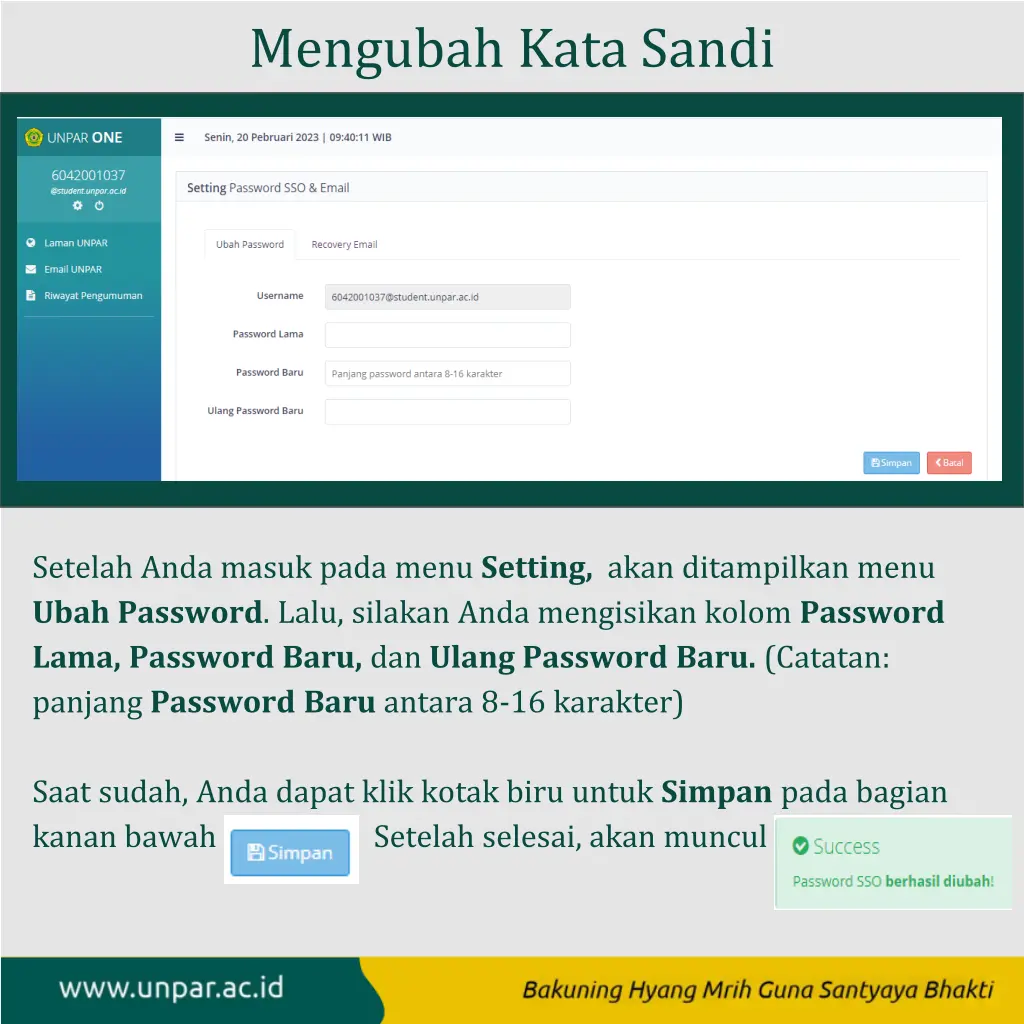 mengubah kata sandi 1