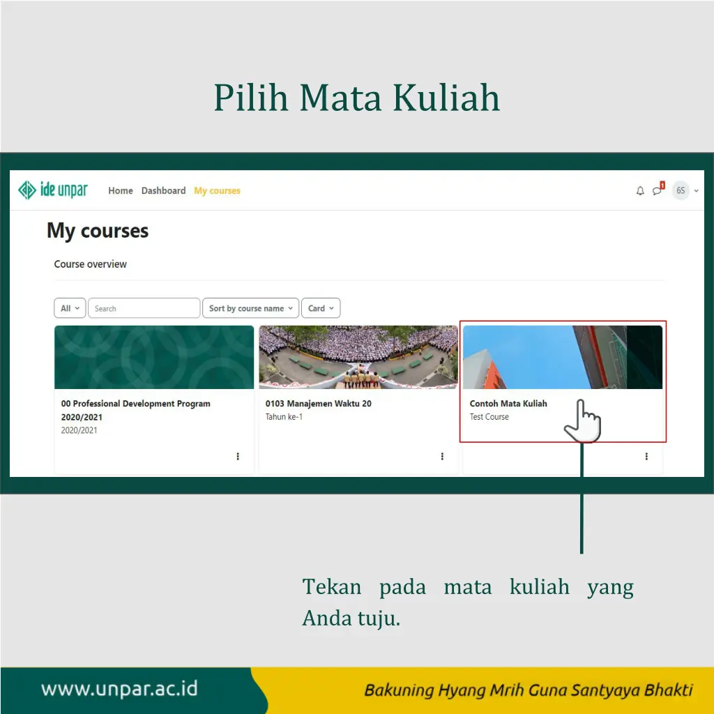 pilih mata kuliah