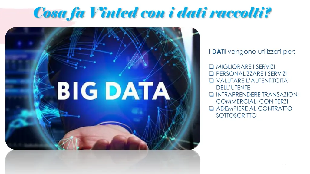 cosa fa vinted con i dati raccolti