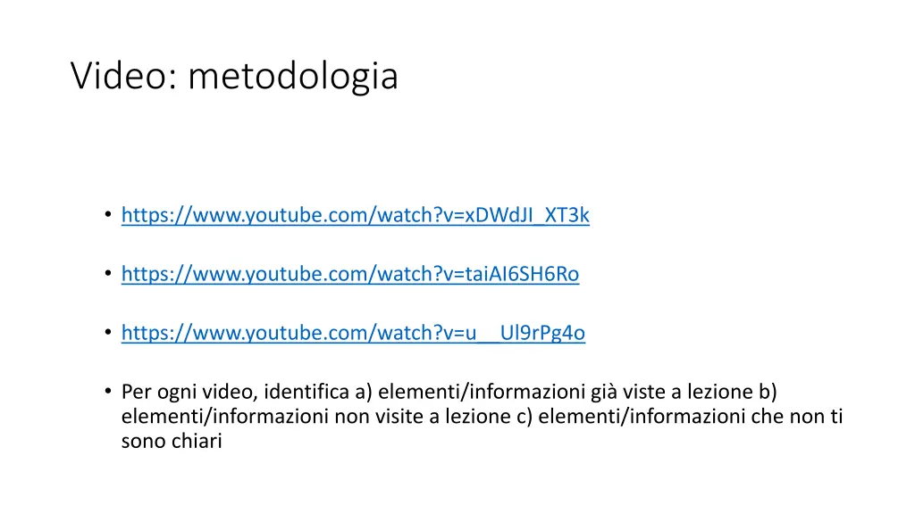 video metodologia