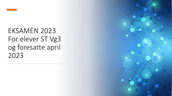 eksamen 2023 for elever st vg3 og foresatte april