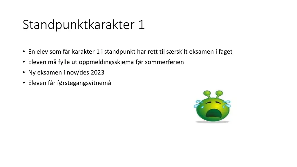 standpunktkarakter 1