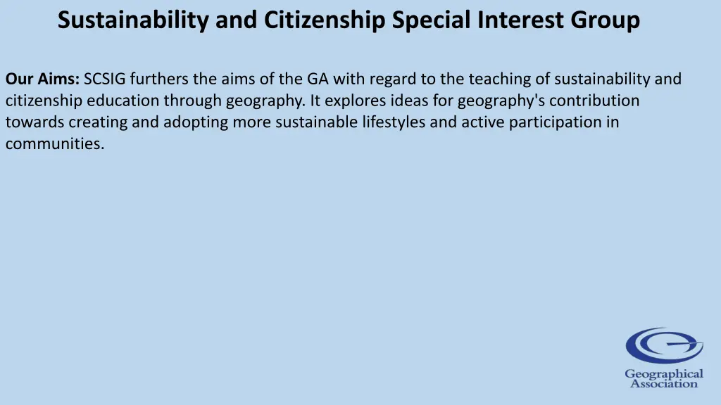 sustainability and citizenship special interest