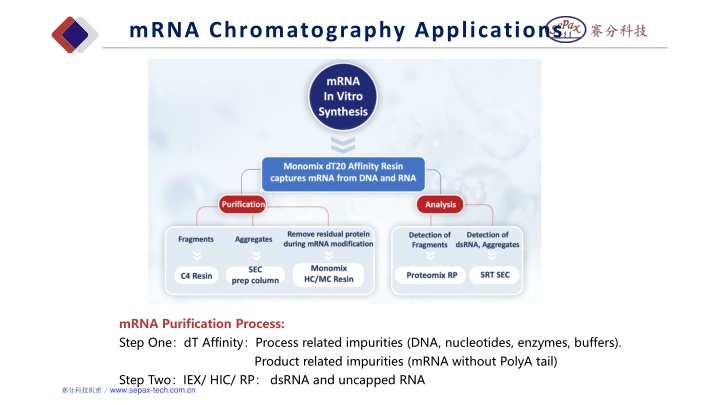 mrna chromatography applications