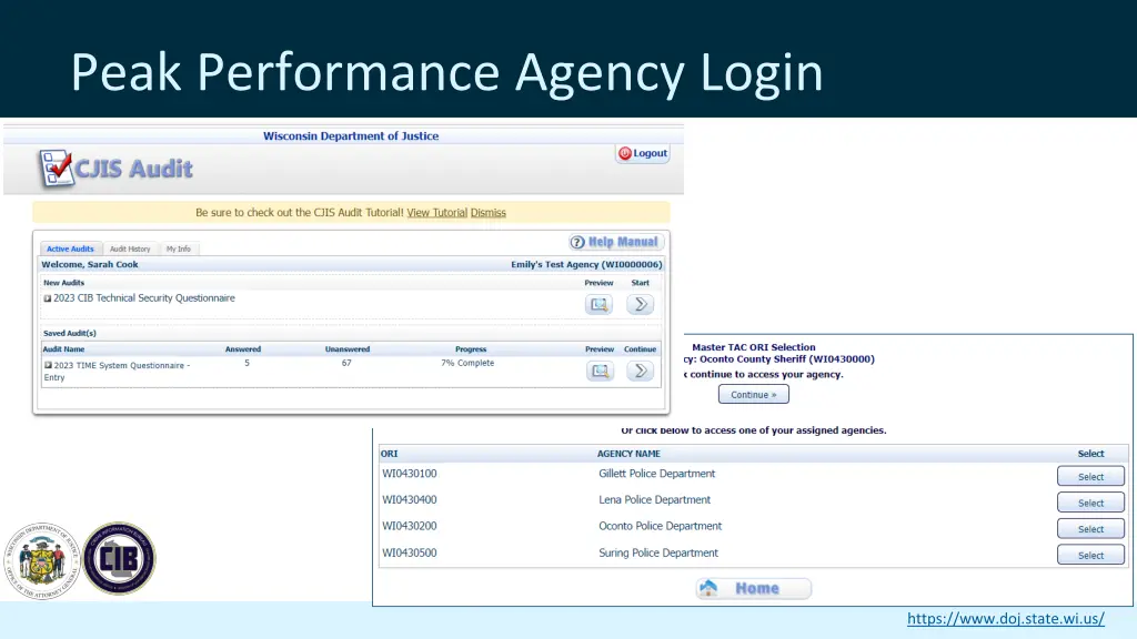 peak performance agency login